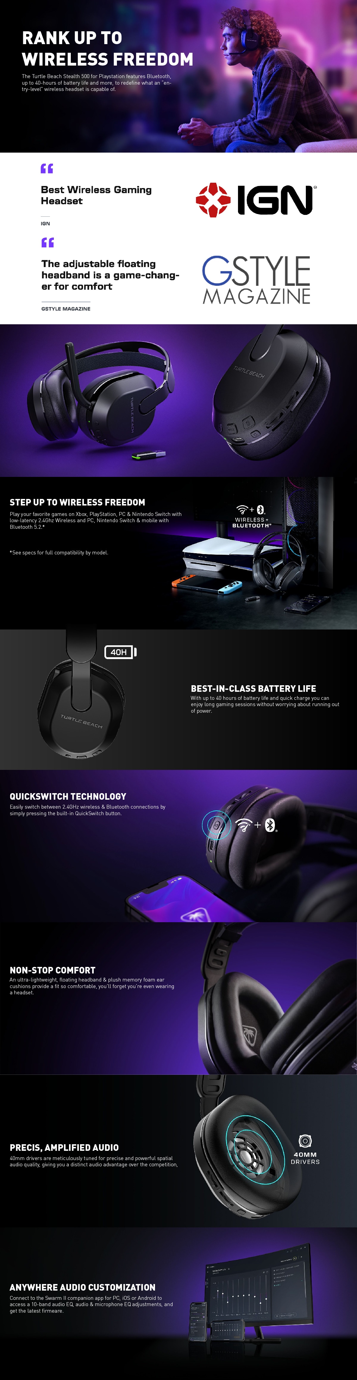 Turtle Beach Stealth 500 Wireless Gaming Headset